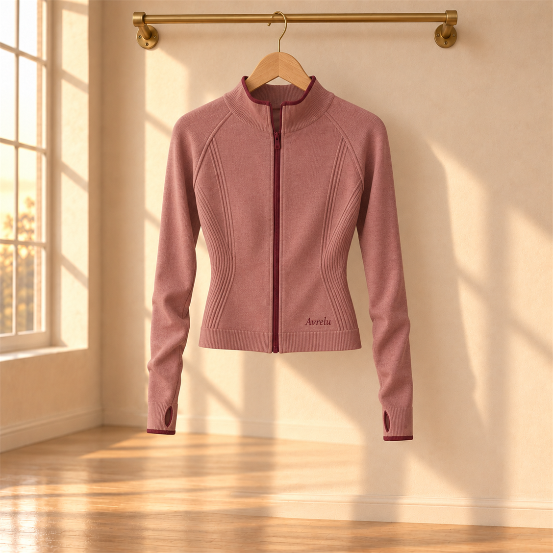 Avrelu Rose Warm-Up Jacket garment view