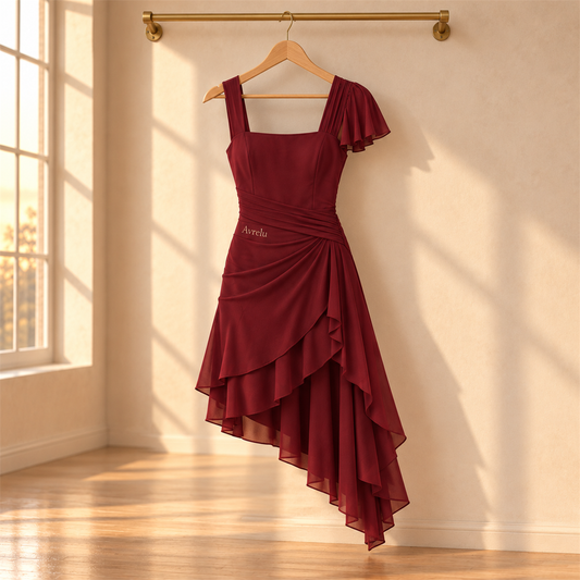 Avrelu Sola Wrap Dance Dress garment view